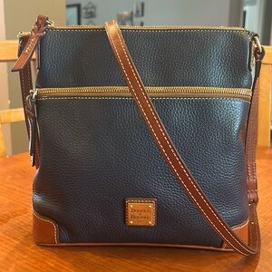 Dooney & Bourke Midnight Blue Pebbled Leather Crossbody Bag